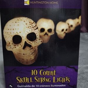 Huntington Home 10 CT LED String Lights Skull